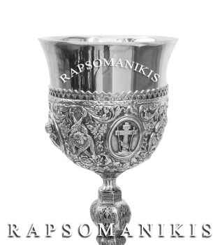 Σετ Δισκοπότηρο - Βυζαντινό Στρογγυλό Μεγάλο E 104523