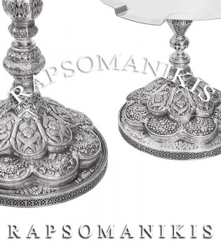 Σετ Δισκοπότηρο - Βυζαντινό Στρογγυλό Μεγάλο E 104523