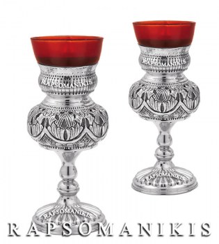 Ασημένιο Καντήλι Καθιστό - Μικρό Φούσκα Ε121914