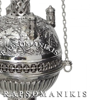 Θυμιατό Ασημένιο Με Πυργάκια 132331