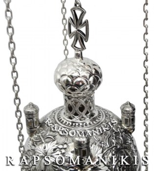 Θυμιατό Ασημένιο Με Πυργάκια 132331