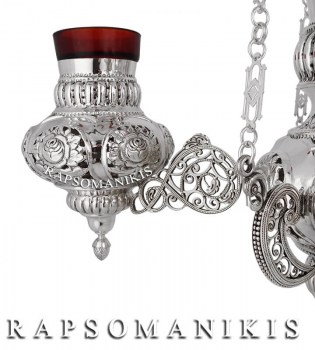 Πολυκάντηλο Ασημένιο - Multi Vigil Oil Lamp - Поликандилo E 222411